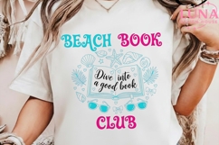 Beach Book Club PNG, Summer Reading PNG, Dive Into a Good Bo Product Image 4