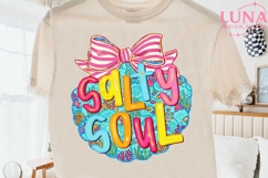 Salty Soul Seashell PNG, Beach Sublimation, Summer Ocean Cli Product Image 2