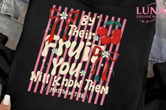 By Their Fruit Bible Verse PNG, Christian Cherry Sublimation Product Image 2