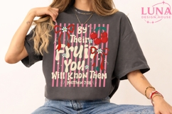 By Their Fruit Bible Verse PNG, Christian Cherry Sublimation Product Image 3