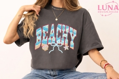 Beachy Summer PNG, Beach Vibes Sublimation, Ocean Waves PNG Product Image 3