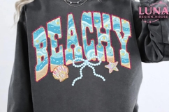 Beachy Summer PNG, Beach Vibes Sublimation, Ocean Waves PNG Product Image 4
