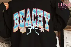 Beachy Summer PNG, Beach Vibes Sublimation, Ocean Waves PNG Product Image 5