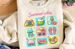 Summer Vibes PNG, Beach Clipart PNG, Tropical Sublimation De Product Image 3