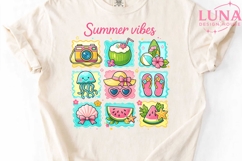 Summer Vibes PNG, Beach Clipart PNG, Tropical Sublimation De Product Image 5