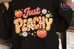 Just Peachy Retro Sublimation PNG, Groovy Peach PNG, Summer Product Image 5