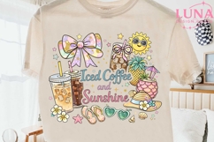 Iced Coffee and Sunshine PNG, Summer Vibes PNG, Beach PNG Product Image 2