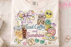 Iced Coffee and Sunshine PNG, Summer Vibes PNG, Beach PNG Product Image 3