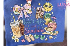 Iced Coffee and Sunshine PNG, Summer Vibes PNG, Beach PNG Product Image 6