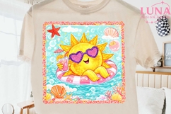 Cute Summer Sun Pool Float PNG, Beach Clipart, Tropical Sun Product Image 2