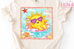 Cute Summer Sun Pool Float PNG, Beach Clipart, Tropical Sun Product Image 5