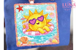 Cute Summer Sun Pool Float PNG, Beach Clipart, Tropical Sun Product Image 6
