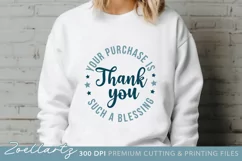 Small Business SVG Cut File Thank You T-shirt Mug Tote Bag Product Image 4