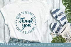 Small Business SVG Cut File Thank You T-shirt Mug Tote Bag Product Image 1