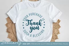 Small Business SVG Cut File Thank You T-shirt Mug Tote Bag Product Image 2