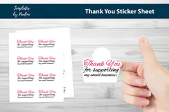 Small business thank you stickers SVG