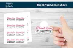 Handmade thank you stickers SVG