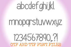 Small Cap Kid Cartoon Handwriting Alphabet Lettering Font Product Image 2