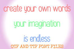 Small Cap Kid Cartoon Handwriting Alphabet Lettering Font Product Image 3