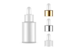 Small Dropper Bottle Mockup With Caps Product Image 1