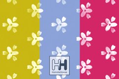 Small flowers pattern skinny tumbler wrap sublimation Product Image 6