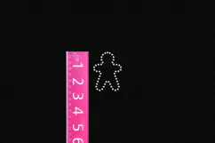 Small Gingerbread Man Rhinestone Template SVG