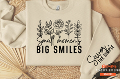 Small moments big smiles Sleeve SVG, Happiness SVG Product Image 3