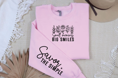 Small moments big smiles Sleeve SVG, Happiness SVG Product Image 2