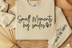 Small moments big smiles Sleeve SVG Design Product Image 3
