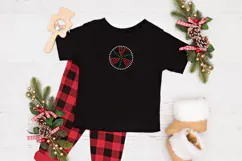 Rhinestone Small Christmas Peppermint SVG Template