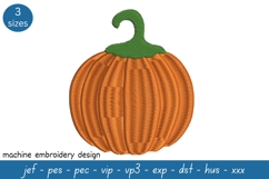 Pumpkin Embroidery Design - Autumn Embroidery Pattern Product Image 1
