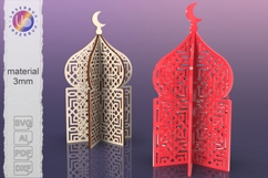 Ramadan Mosque Decor 3 Layered Parts Small Laser Cut SVG Product Image 1
