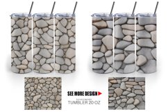 Small Stone Background Tumbler Sublimation Wrap Product Image 3