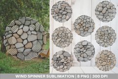 Small Stone Background Wind Spinner | Sublimation Spinner De Product Image 1