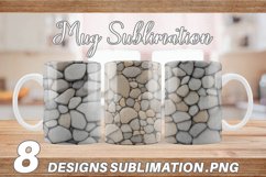 Small Stone Background Mug sublimation design Product Image 1
