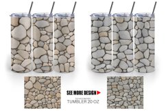Small Stone Background Tumbler Sublimation Wrap Product Image 5