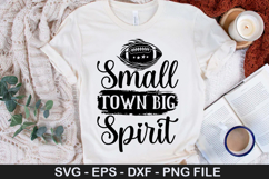 Football SVG Design SVG - Small Town Big Spirit Product Image 5