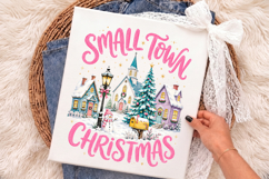 Small Town Christmas Png,Pink Christmas Design Product Image 3