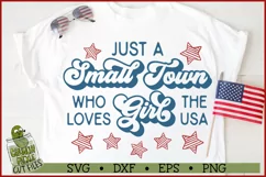 Just a Small Town Girl Patriotic SVG File Product Image 1