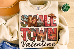 Small Town Valentine Day PNG, Howdy Valentine PNG, Western Product Image 1