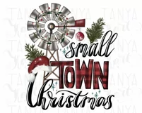 Small Town Christmas | Merry Xmas Png | Sublimation Quote Product Image 8