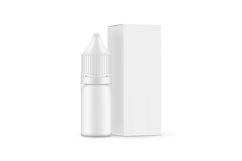 Small Dropper Unicorn Bottle with Paper Box Side View Product Image 1