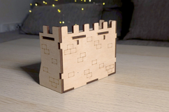 Small Wall of the Castle dollhouse - laser cut file Product Image 9
