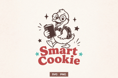 Smart Cookie SVG, Funny Back to School Duck PNG for Cricut Product Image 1