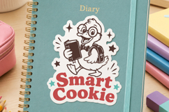 Smart Cookie SVG, Funny Back to School Duck PNG for Cricut Product Image 4