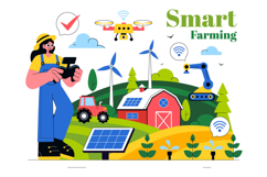 10 Smart Farming Technology Illustration Product Image 4