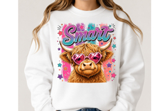 Smart Highland Cow PNG Product Image 2
