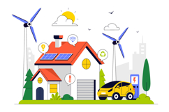 10 Eco Friendly Smart Home Illustration Product Image 4
