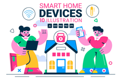 10 Smart Home Devices Illustration Product Image 1
