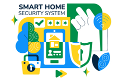 10 Smart Home Security Illustration Product Image 4
